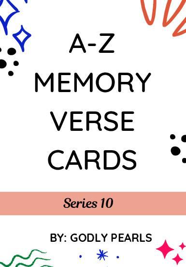 A-Z memory verse cards – Series 10