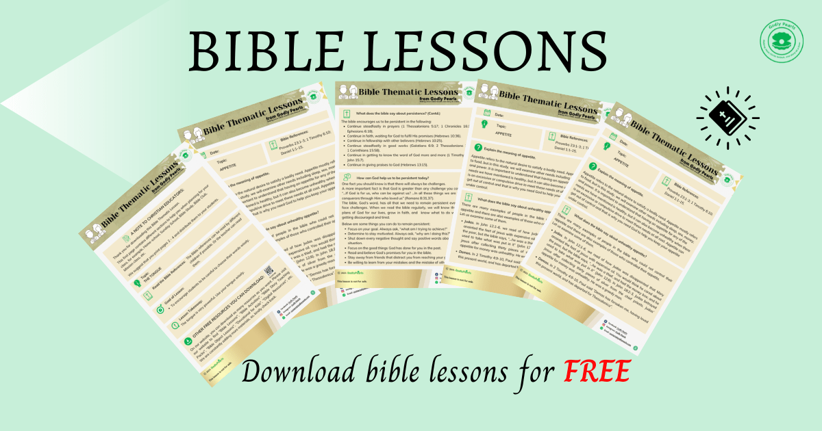 Bible Lessons Godly Pearls